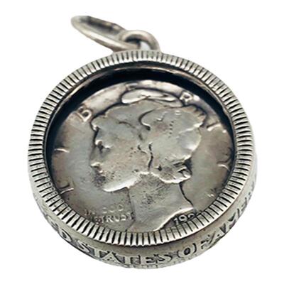 巧匠工作室墨丘利老银币定制项链