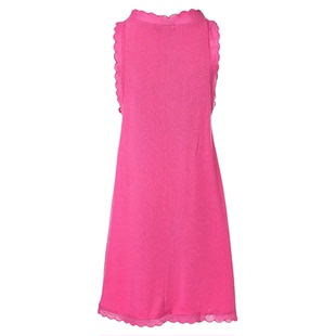 Solid color sleeveless loose vest dress 无袖宽松背心式连衣裙