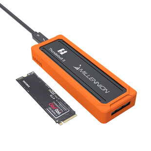 迈和伦8134T5苹果MAC雷雳5雷电5/4/3/USB4固态NVME移动硬盘盒子