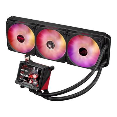 ROG STRIX RO姬 360 LCD ARGB 吹雪 一体式水冷散热器3.5英寸LCD屏幕/全新水泵方案/预装风扇RO定制水冷