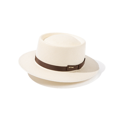 休闲日本纸平顶帽女夏季