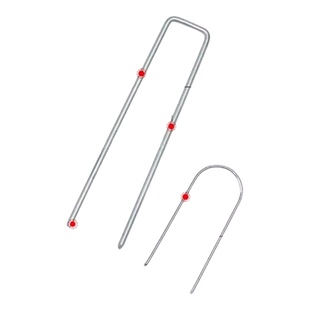 防草布u型地钉草坪地布地膜三维防虫网幼苗保护罩固定u形地插钉