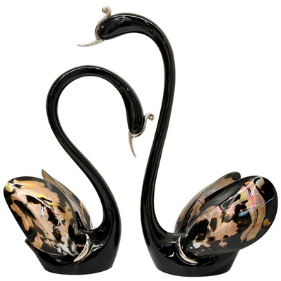 天鹅摆件一对客厅结婚装饰品礼物