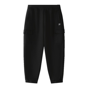 FILA FUSION斐乐潮牌针织长裤男2025冬季新款休闲基础收口运动裤