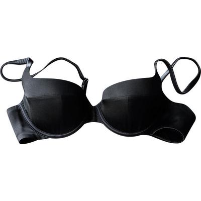 浙锦黑色软钢圈真丝文胸