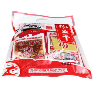 湖北柏杨豆干利川康美牌红袋660g优惠包恩施特产柏杨豆干 22小袋