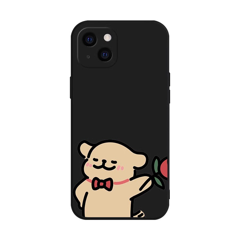 线条小狗情侣手机壳iphone15promax适用苹果14华为Mate50/P60一加ace红米k70e小米14荣耀50
