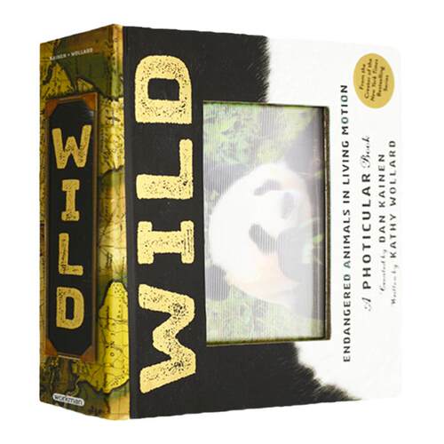 光与影视觉书系列合集 野生动物 英文原版 会动的3D图片立体绘本 Wild Endangered Animals in Living Motion Photicular Book