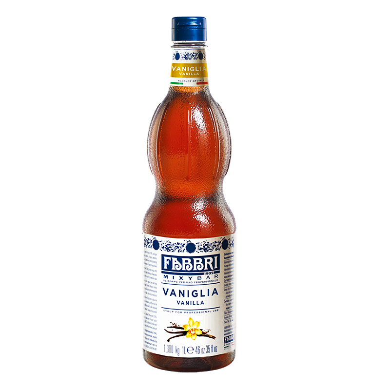 fabbri法布芮香草糖漿1L 意大利進(jìn)口咖啡館奶茶店用調(diào)味果糖