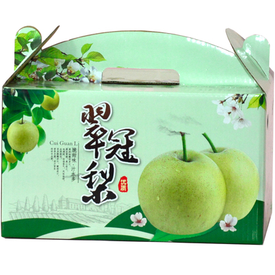 手提翠冠梨包装盒高档8斤装