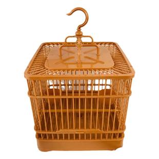 外带手提宠物笼子展示小鸟鹦鹉笼正方形绣眼文鸟相思玉鸟专用鸟笼