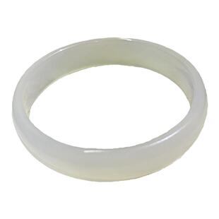 玉镯 天然玉髓玛瑙手镯 白月光 仙女款 童镯款  高冰无胶无染安全