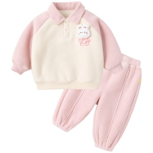 嘟嘟家儿童卫衣套装冬装男童上衣裤子两件套女童童装小童衣服潮