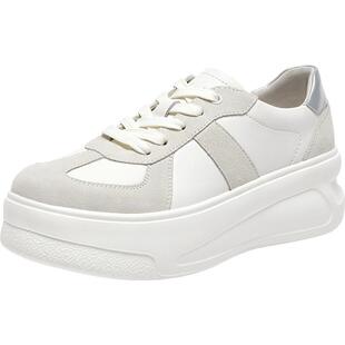 SKAP圣伽步女鞋2026春季新款板鞋厚底增高百搭小白鞋女款休闲单鞋