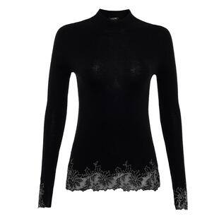 兰卡文(LA CLOVER)花悦蔓溢小高领蕾丝打底衫LC72YQ1