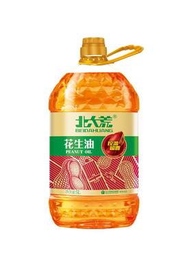 北大荒纯正花生油5L桶装物理压榨正宗家用食用花生油家庭装