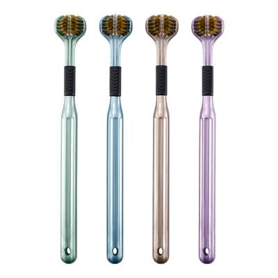 高品质轻奢三面牙刷软毛便携专用