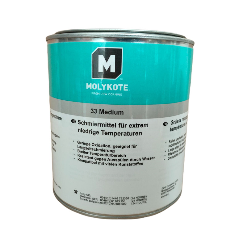 摩力克MOLYKOTE 33 Medium耐极低温硅脂冷冻设备塑胶轴承润滑油脂