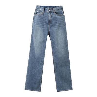 女士凉感直筒夏季牛仔裤