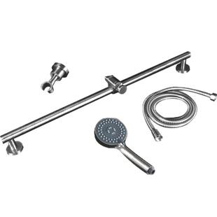 VIBORG 多功能淋浴器龙头304不锈钢升降杆增压花洒淋浴配件套装