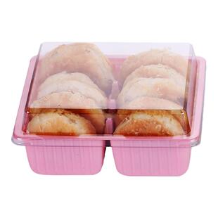 防挤压透明包装酥饼盒 一次性食品包装盒 彩色糕点酥饼月饼盒