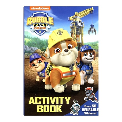 【自营】Rubble & Crew Activity Book 汪汪队立大功 益智活动书 50+贴纸 涂色 迷宫 谜题 设计挑战 英文原版进口儿童图书