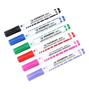 德国stabilo思笔乐白板笔 641圆头尽快白板用笔教学授课笔 学生教师儿童水性笔