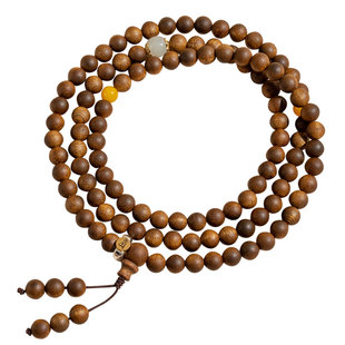 【普陀山直发】天然奇楠沉香手串女108颗沉水级木念珠真品手链男