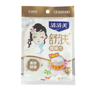 包邮清清美单层双层搓澡巾家用洗澡巾手套强力去污搓泥搓背薄加厚