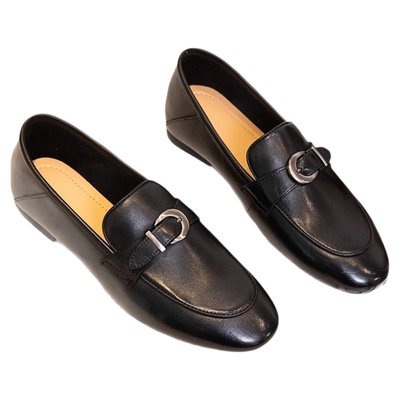 2025春季新款小皮鞋女秀气乐福鞋软皮两穿圆头通勤工作鞋单鞋