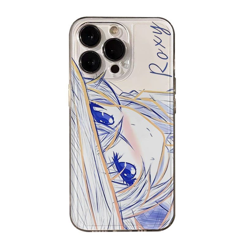 洛琪希线稿无职转生iPhone14华为MATE80苹果13创意红米NOTE15透明动漫12ProMax小众软小米17适用16PLUS手机壳