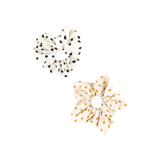 DAINEI岱妮儿童可爱波点猪肠发圈新款田园复古弹力发绳头饰配饰