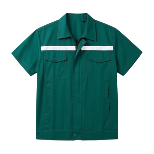 园林绿化工作服套装定制短袖薄款市政景观养护保洁工装劳保服上衣