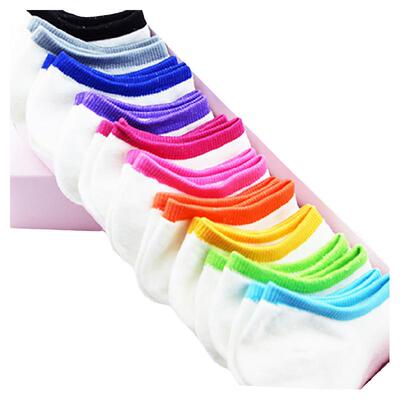 情侣纯棉男女低帮白色薄款船袜