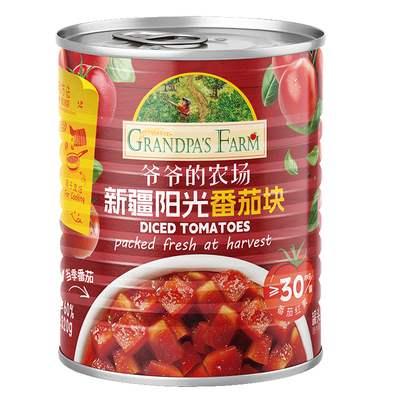 爷爷的农场番茄酱罐头西红柿块