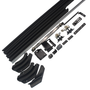 内推巴士平移轨道平面吊滑轮静音缓冲房门卧室门隐形推拉五金配件