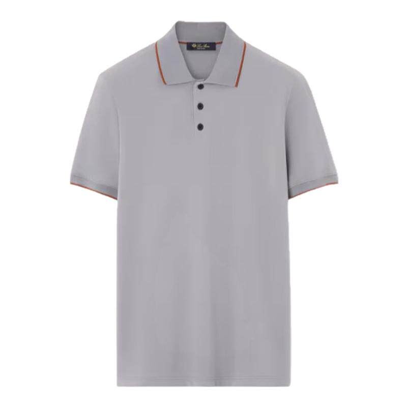 LoroPiana/诺悠翩雅男士Polo 衫透气快干尼龙面料侧开衩短袖新款