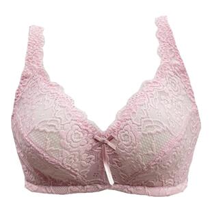 821欧美外贸蕾丝大杯内衣无钢圈舒适超薄全杯睡眠文胸75-95BDEFGH