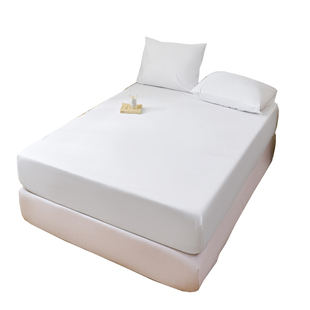 床笠款酒店白色防水床笠隔尿床单席梦思床垫防尘罩床套全包加高