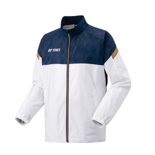 YONEX尤尼克斯男款羽毛球服日本队大赛服运动风立领拉链撞色外套