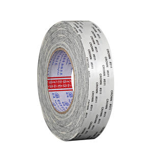 皇冠 CROWN#513无纺布双面胶带超薄强力无痕耐高温0.16mm厚50米长