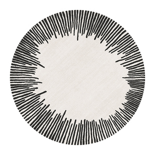 圆形地毯客厅沙发圆地垫卧室新款法式高级茶几复古摇椅阳台可免洗