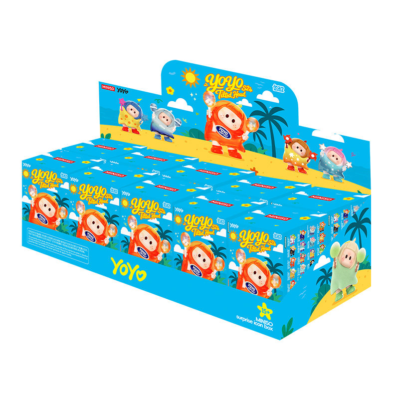 【现货】MINISO名创优品YOYO萌趣歪头系列iconbox手办盲盒右右酱