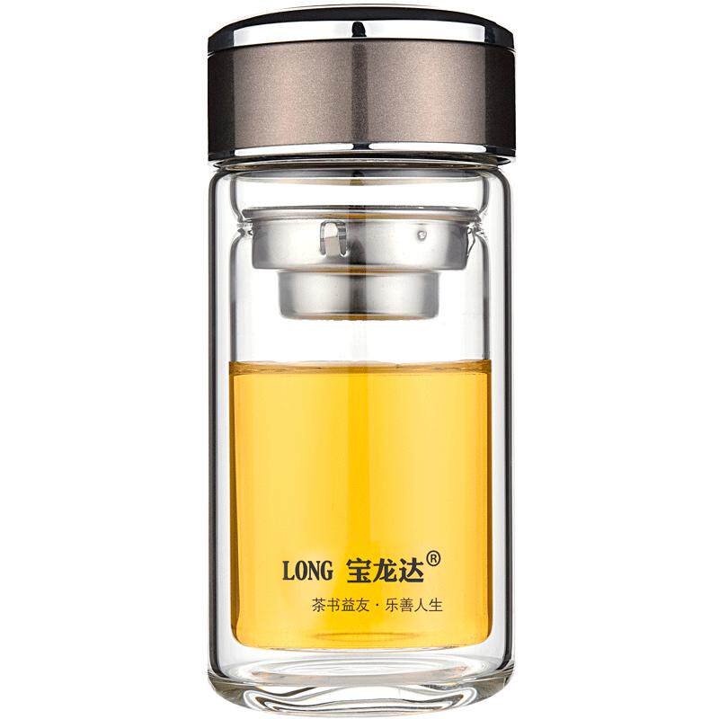 耐热玻璃杯双层加厚支持定制logo