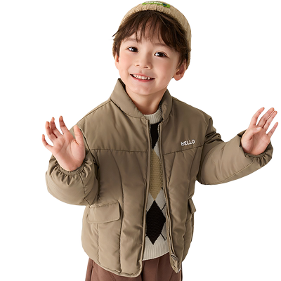 巴拉巴拉儿童棉服宝宝棉衣外套冬装新款童装男童女童棒球服加厚小