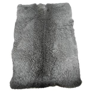 真兔皮整张兔毛皮毛一体DIY护膝内胆坐垫服装袖口保暖皮草皮料