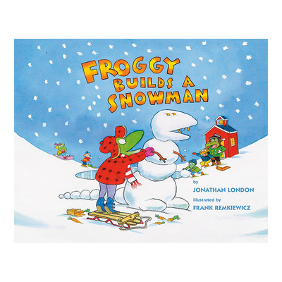 【预售】Froggy Builds A Snowman呱吉小青蛙堆雪人 英文原版儿童绘本书籍进口