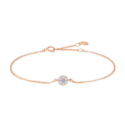 莱绅通灵珠宝群镶钻石手链