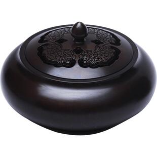 纯紫铜香炉家用室内香薰炉铜香炉沉香檀香熏香炉高端盘香炉宣德炉