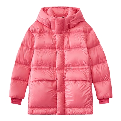 MOP红外蓄热鹅绒短款羽绒服女